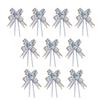 10 Pieces Bow Pull Decor Multi-colors Festive Packing DIY Crafts Lightweight Plastic Hand-Pulled Flower Christmas Holiday