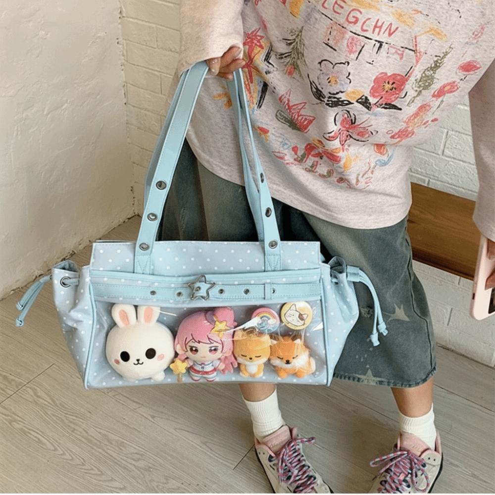 Harajuku Ulzzang Ita Bag Star Anime Tote Bag Creative Polka Dot Itabag Girl