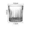 Striped Simple Transparent Crystal Glass Whisky Glass Juice Glass Water Glass