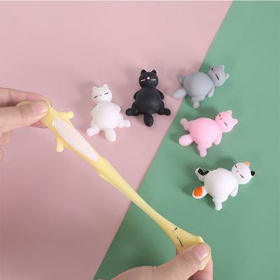 1 шт. Милый антистрессовый мягкий сжимаемый мячик для кошек Mochi Rising Abracon Мягкий липкий антистрессовый забавный подарок декомпрессионная игрушка J56