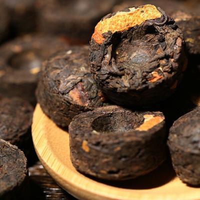 Юньнань маленький чай пуэр 500 г чай пуэр с мандариновой кожурой китайский пуэр черный чайный торт