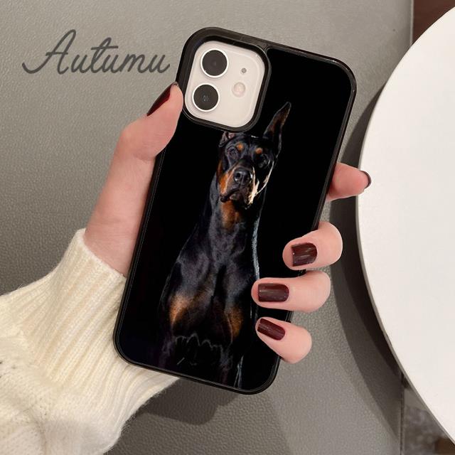 Doberman Pinscher Dog Phone Case for iPhone 11 12 13 14 Pro Max Mini X XR XS SE 2020 6 7 8 Plus Samsung Galaxy S21 S22 Shell