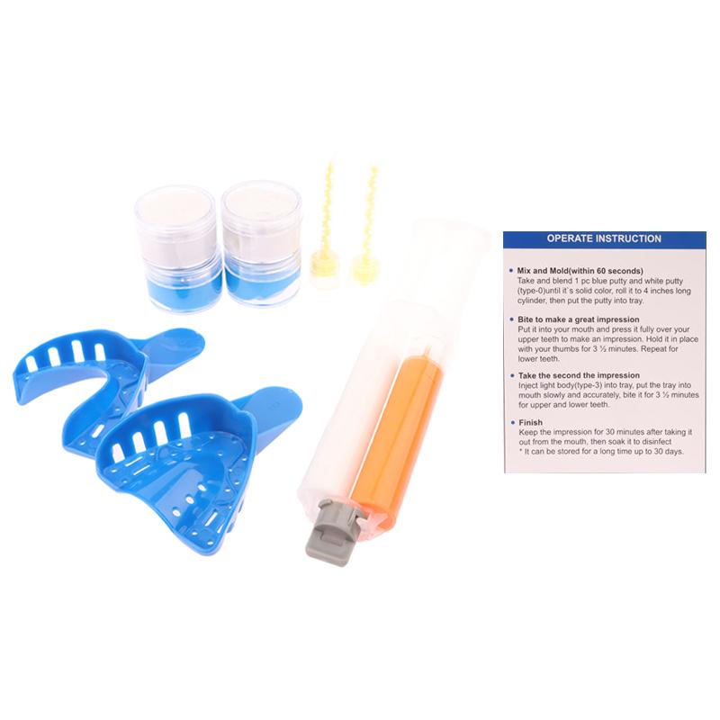 Материал для слепков зубов Light Body Putty Base Putty Catalyst Mixing Tips Kits Dentistry Forming Silicone Materials