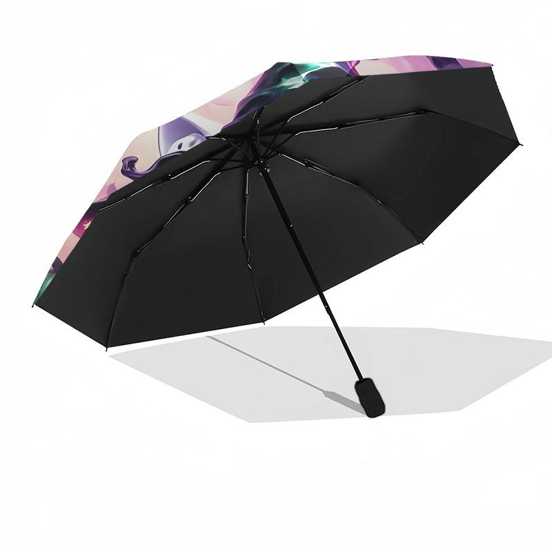 1pc Halloween Kitty Automatic Folding Umbrella] Durable Iron Frame & Rod, Portable Folding, Makes a Great Holiday Gift yy251016265