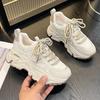 Fashion 2025 New Women's Sneakers Casual Women Mesh Breathable Thick Bottom Woman Sports Shoes Tennis Female Zapatos Platform Shoes