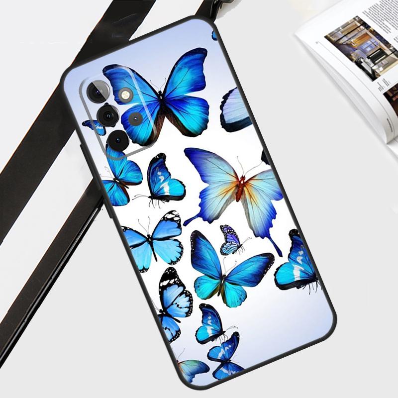 Colorful Butterfly Case For Samsung Galaxy A55 A35 A15 A56 A36 A26 A16 A06 A54 A34 A14 A12 A22 A32 A52 A13 A53