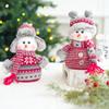 Exquisite Snow Doll Portable Christmas Fabric Doll Christmas Decorations Pendant  Kids Gift