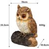 Garden Wall Owl Ornament Garden Animal Tree Hanging Decoration Pendant Resin Crafts