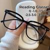Women Men Square Finished Far Sight Glasses Vintage Trend Square Reading Glasses Blue Light Blocking Eye Protection Glasses