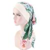 Adjustable Elastic Printed Pre-Tied Chemo Pirate Cap Cancer Head Scarf Muslim Turban Hair Loss Hat