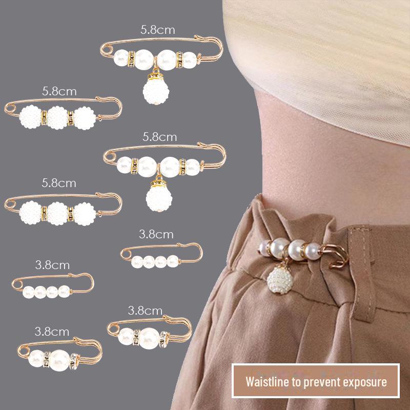 Аксессуар для талии: Регулируемая брошь для женских брюк, предотвращающая обнажение