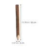 Garden Fence Poles Carbonized Wood Simple Design Outdoor Decor 11.8×1.6×1.6in 2Pcs