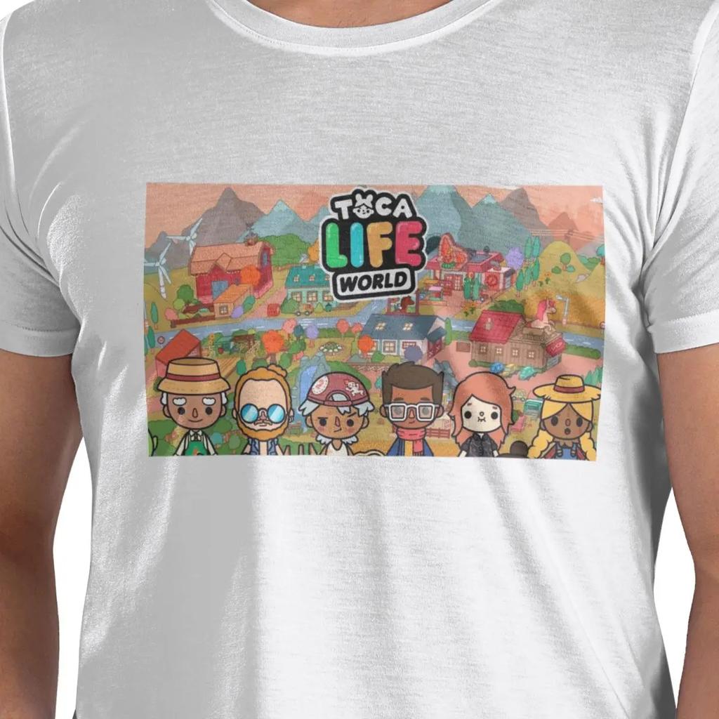 Toca Life Box Toca Boca Cute Game 100 Cotton Tshirt Unisexsfashion T Shirts Unisex Oneck Short Sleeve S6xl