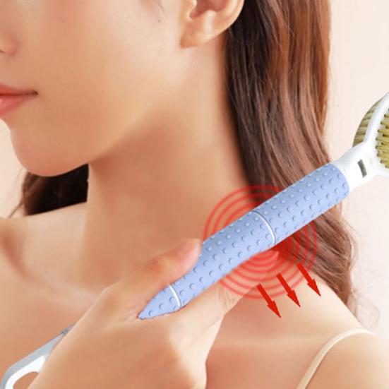 Выдвижная щетка для душа с двухсторонним пилингом, телескопическая длинная ручка, щетка для спины в ванной, пилинг кожи