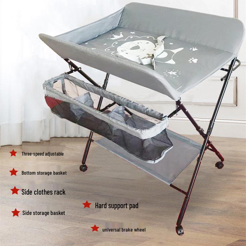 Моющийся пеленальный столик для новорожденных с массажем и мультяшным дизайном