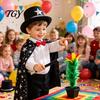Stage Performance Props Stick to Flower Magic Trick, Appearing in Pot from Wand, Talent Show Up Close Trick for Street Performance, Parties