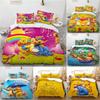 Pooh Bear Children Bedding Set With Active Dyeing For Toddler Bed Decor