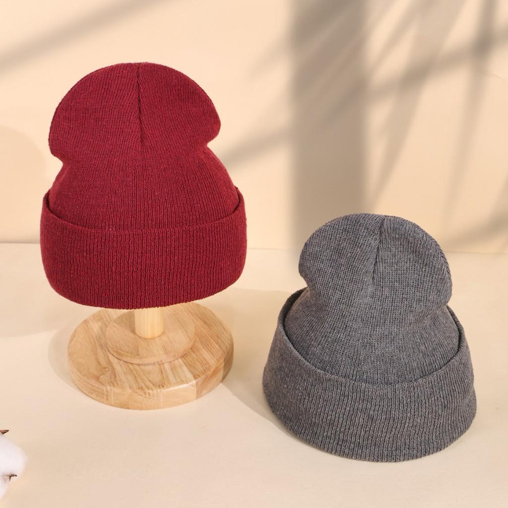 Light Board Knitted Hat Women'S Autumn And Winter Outdoor Thickened Wool Stacking Hat Men'S Ski Windshield Cold Hat Ear Protection Hat