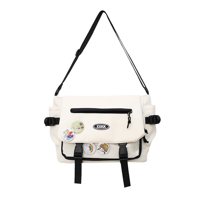 Универсальный рюкзак-мессенджер в корейском стиле: Модная кроссбоди большой вместимости для студентов