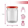 Preserves jar 520ml jars for honey jam cucumbers set of 15 pieces + lid