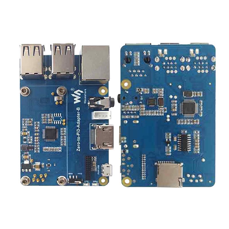 Raspberry Pi Zero 2W USB Hub with RJ45 Gigabit Ethernet & Audio Pin Header.