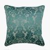 Teal Blue Throw Pillows Bed Pillow Cover Silk Jacquard Damask Throw Pillows Cover Blue Pillow Cover Victorian Style - King Damask