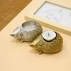 Vintage New Hedgehog Candle Holder Decoration Aromatherapy Resin Candle Tray Creative Gifts Household Ornaments