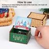 Gifts Wooden New Year Musical Boxes Music Box Merry Christmas Hand Crank
