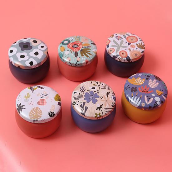 Мини-коробка для хранения из жести, универсальный круглый стильный контейнер для заколок, сережек, колец, конфет, чая