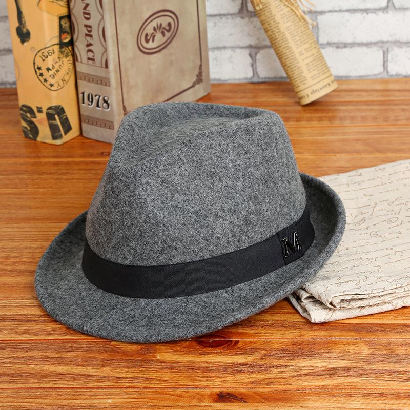 Pure Wool Men'S Hats, Green Middle-Aged And Elderly Top Hats, Warm Outdoor British Jazz Hats In Autumn And Winter, Directly Approved By Manufacturers