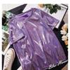 Summer New Korean Mid Length Blingbling Top Short Sleeved T-shirt for Women