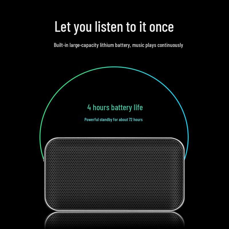 Compact Metal Portable Bluetooth Speaker