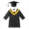 Детское выпускное платье для дошкольников и детского сада + комплект кепок с кисточками, детский костюм унисекс для выпускного вечера для девочек и мальчиков