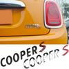 Задний багажник автомобиля 3D наклейка COOPER S буквы логотип эмблема значок наклейка подходит для MINI COOPERS