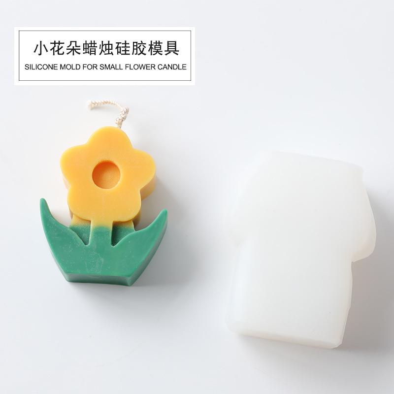 Новый маленький цветок силиконовая форма для свечей пять лепестков цветов милый букет ароматические формы для изготовления свечей DIY формы для помадки формы для шоколада
