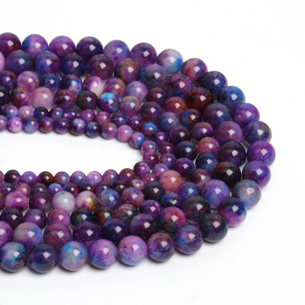 Natural Sugilite Stone Beads Round Loose Spacer Beads for Jewelry Making Diy Bracelet Necklace Accessories Wholesale 6-10mm