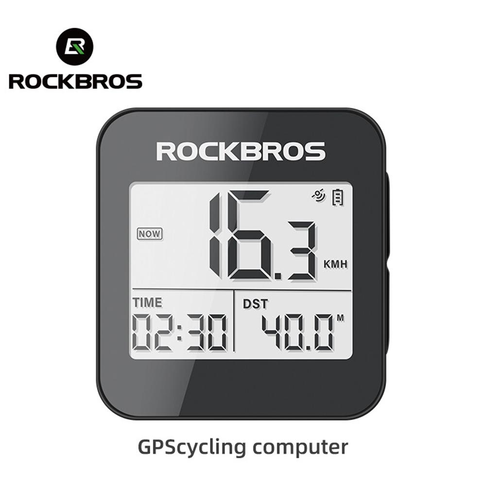 1x GPS-велокомпьютер ROCKBROS Водонепроницаемый IPX6 Беспроводной спидометр Профессиональный