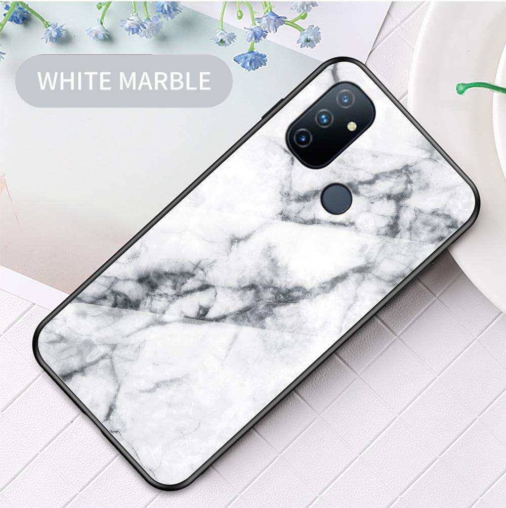 Чехол для OnePlus 10 11 Pro 10T 9 RT Nord 3 N10 N20 N30 N300 CE 2 3 Lite ACE 2V Pro 2T, чехол из мраморного закаленного стекла, задняя крышка