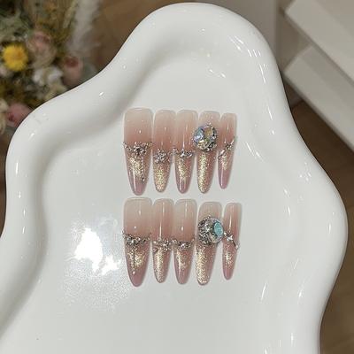 Весенний нежный стиль, белый и сверкающий, кошачий глаз, темперамент, дизайн, чувство, сломанный бриллиант, броня