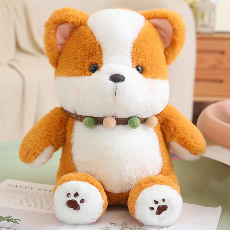 Cute Corgi Dog Doll Plush Toy Puppy Dog Doll Children's Company Soothing Pillow Muppet Doll