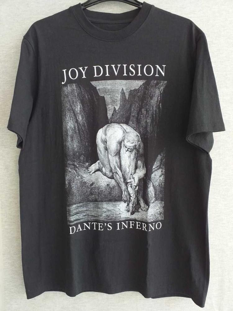 Dantes inferno Joy Division Футболка с принтом Классическая черная Унисекс S-5XL Унисекс Футболка
