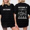 2026 Unisexs Cotton Artemis II Astronaut Team TShirt Casual Space Exploration Double Sided Tee Graphic Tshirts Kawaii Clothes