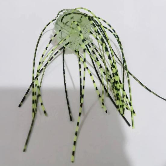 10 шт. 1,4 см/4 г мягкие приманки в форме кубиков с юбкой, медленно тонущие цветные искусственные приманки из ПВХ для ловли пресноводного соленого окуня, сома, рыболовные принадлежности