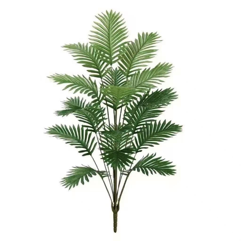 Artificial Areca Palm Tree with Iron Leaves for Indoor Decoration - Potted Green Plant for Living Room or Garden Bonsai