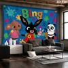 Bing Cartoon Wall Tapestry Aesthetic Wall Hanging Printed Fabric Blanket Decorative Tapestries for Bedroom Living Room Home Decor