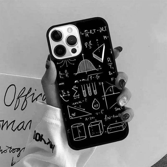 Наука Химия Формулы Чехол для телефона Для iPhone 17 Air 15 16 14 13 11 12 Pro Max Max Plus Задняя крышка Coque