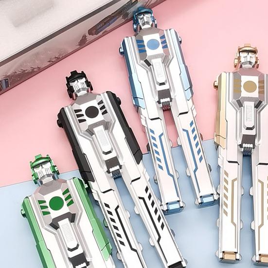 0.5mm Gel Pen Foldable Detachable Deformable Robot Shape Writing Ballpoint Pen for Boys