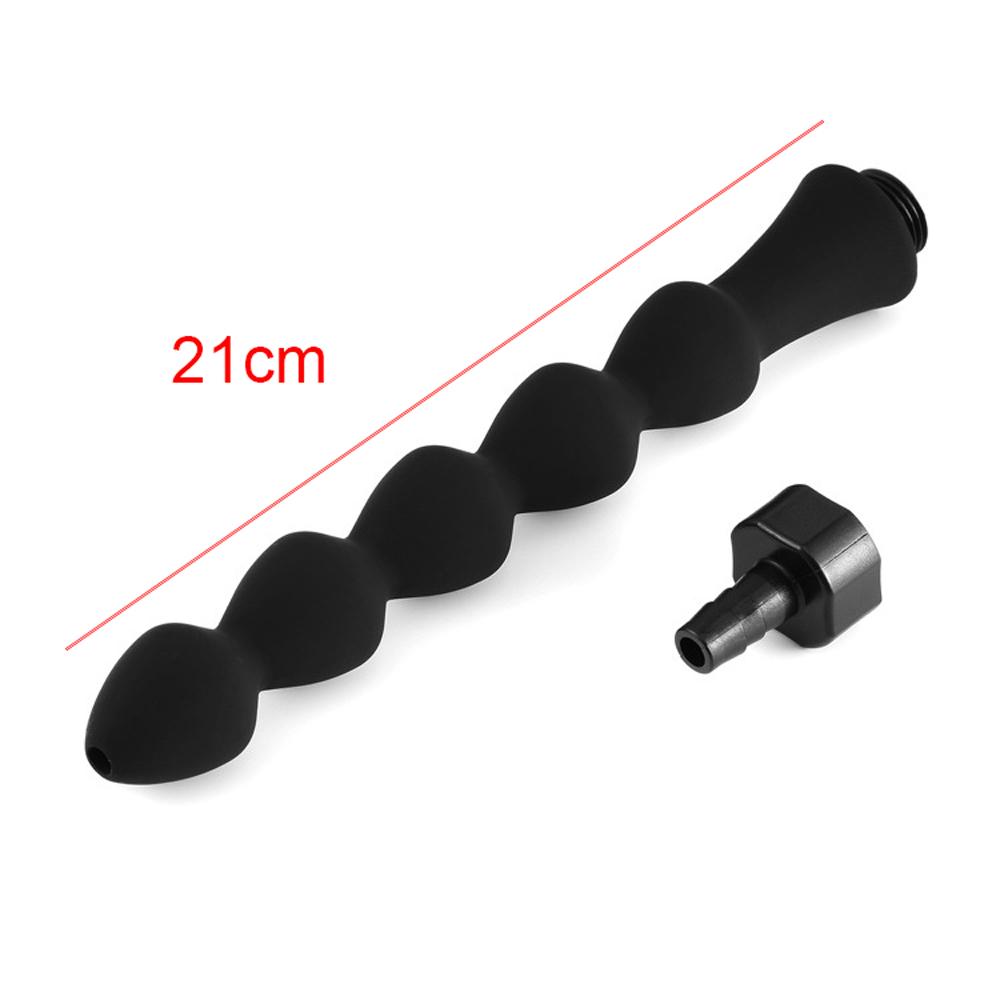 23,6 дюйма длиной Анальный очиститель Силиконовая анальная пробка Спринцовка Вагинальное омывание Игрушки для душа тела Клизматор Очиститель толстой кишки Анальные бусины Душ Очиститель