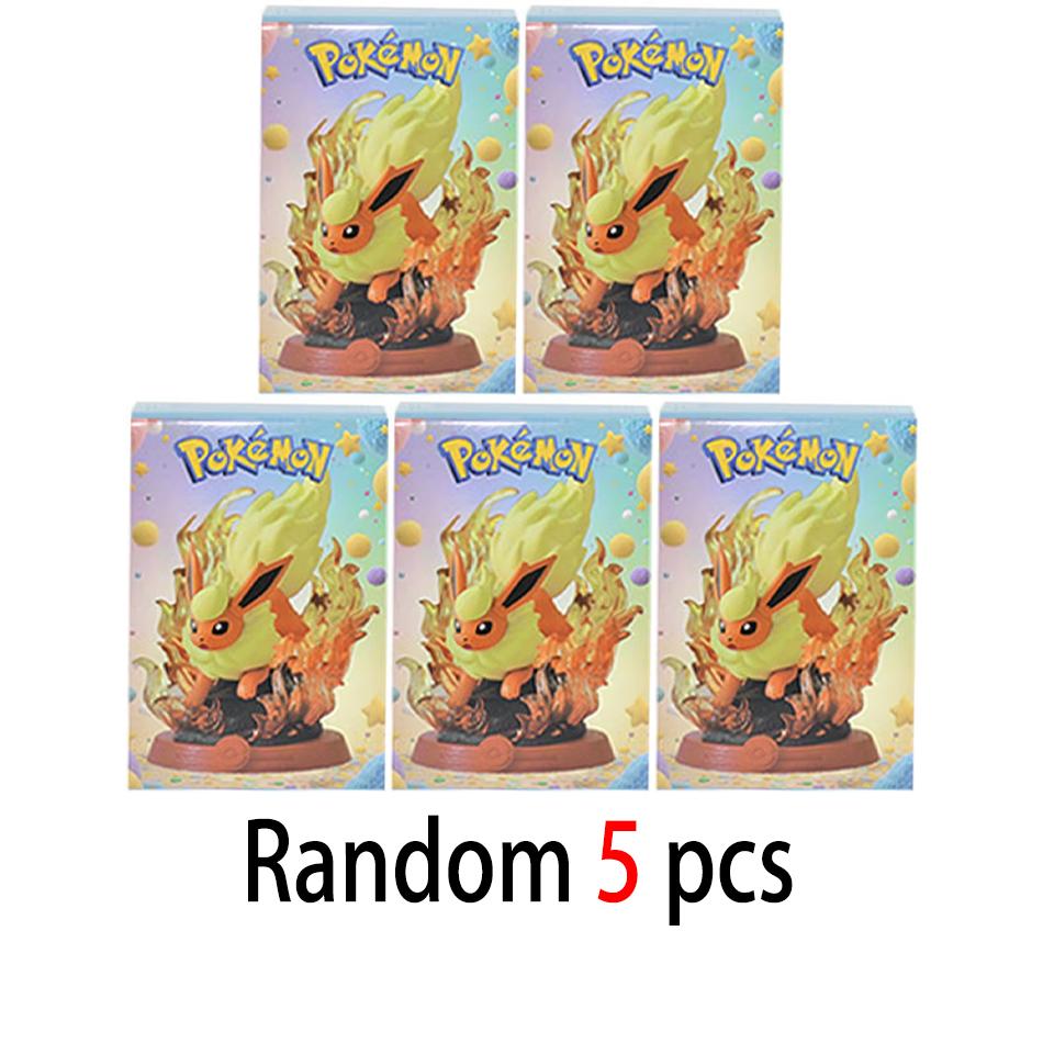 9Patterns Pok mon Action Dolls Pikachu Blind Box Anime Models Desktop Decorations Pok mon Toys Children's Birthday Gifts