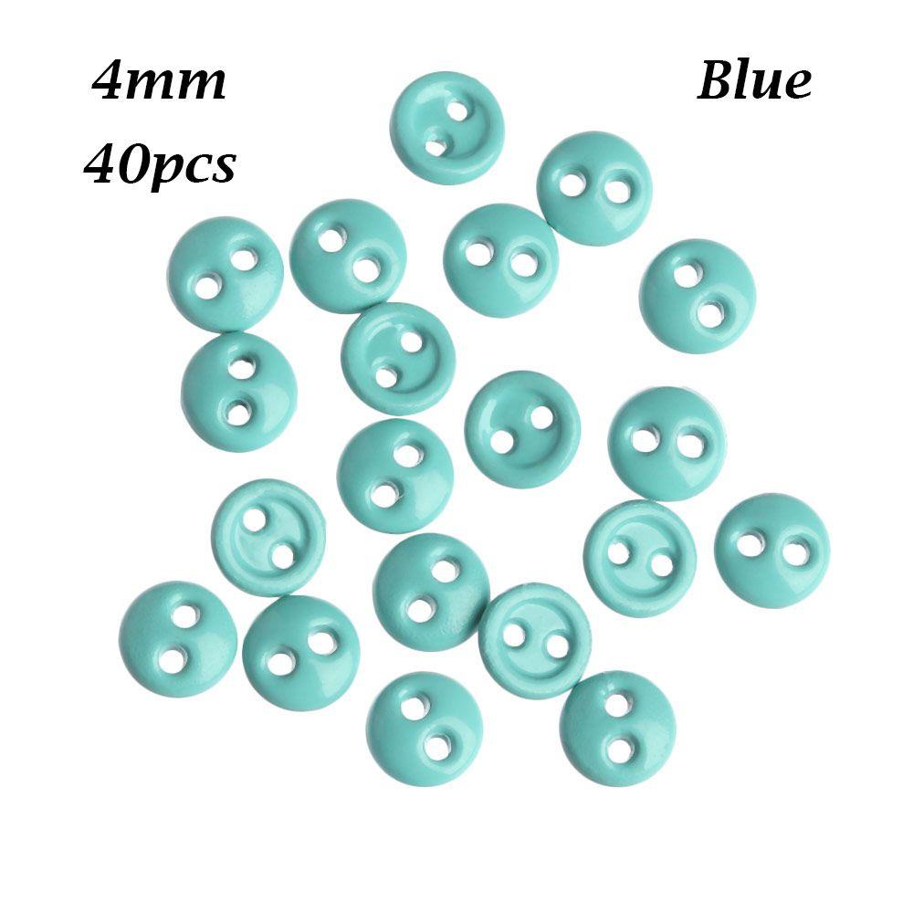 Новейшая многоцветная металлическая пуговица с двумя отверстиями, мини-пуговицы для кукол, швейные принадлежности, круглая пряжка